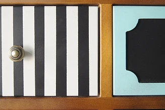 фото Вертикальный комод Gouache Birch (7 ящиков) арт G20017ETG/1 в интерьере