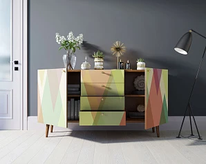 стильные Комод "Berber" с ящиками 16 принт арт BB14/Print_16