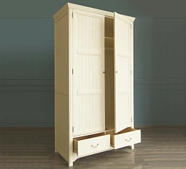 Бежeвый двухстворчатый шкаф "Olivia"   арт GA2004C