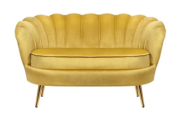 Дизайнерский двухместный диван Pearl Double Yellow на заказ