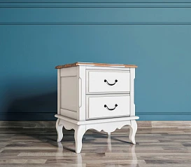 Прикроватная тумба leontina на два ящика арт ST9302/2 в интерьере