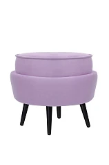 Пуф Pearl Adorn Purple на черных ножках в интернет-магазине