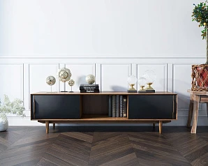 купить Консоль под TV в Скандинавском стиле "Bruni Black" арт BR-22Black