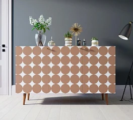 фото Комод "Berber" три дверки 17 принт арт BB01/Print_17 в интерьере