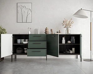 заказать Комод с тремя дверками и тремя ящиками "Nicole" арт NEM07G