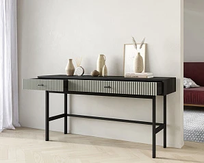 красивые Консоль с двумя ящиками "Emerson" арт EM22/gray/L в интернет-магазине