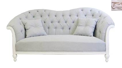 фото Французский диван для гостиниц Velina розовый в интерьере