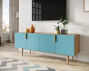 купить Комод под TV с четыремя дверками "Line" LN06/GR1/blue