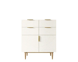 Большой комод с четырьмя ящиками и дверками "Line" LN17/GR1/beige в интерьере