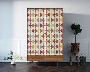 купить стильный Шкаф двустворчатый "Bruni print" с двумя ящиками арт BR27/2P