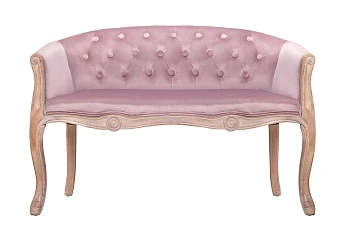 красивые Двухместный дизайнерский диван Kandy Double Pink Velvet в интернет-магазине