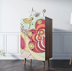 купить Комод высокий "Berber" 6 принт арт BB10/Print_06 в интернет-магазине