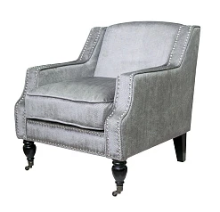 стильное Полукресло для камина Mart Rich цвет серый