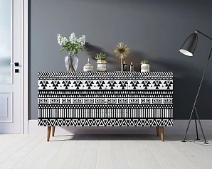 Комод "Berber" с ящиками 19 принт арт BB14/Print_19 в интерьере