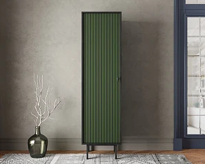 купить Шкаф c одной дверкой "Emerson" арт EM101/green/L в интернет-магазине