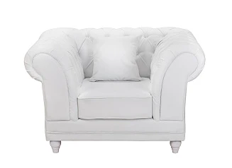 Низкое кресло Dasen White в интерьере