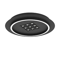 901191 Светодиодный потолочный светильник с регул тем-ры света BALAZOTE, 1X20,5W 9X0,9W(LED), ?380, 2700-6500K, 2300lm, сталь, черный/пластик, белый в интерьере