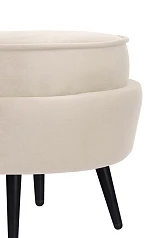 заказать Пуф Pearl Adorn Beige на черных ножках