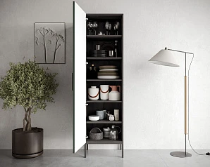 Шкаф c одной дверкой "Nicole" арт NEM101G в интерьере