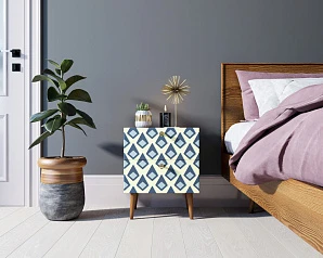 красивые Тумбочка "Berber" с двумя ящиками 13 принт арт BB03/Print_13, разноцветная на заказ