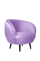 фото Мягкое кресло Small Benee Purple на черных ножках