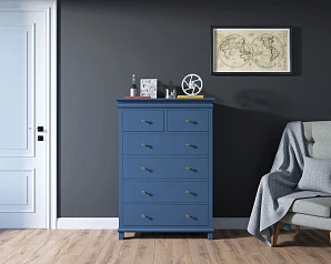 Комод "Jules Verne" высокий арт JV35ETGB в интерьере