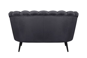заказать Дизайнерский диван Pearl Double Black на черных ножках
