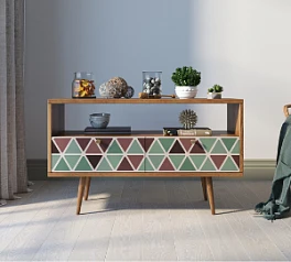 красивые Консоль "Berber" с двумя ящиками принт 26 арт BB22/Print_26 в интернет-магазине