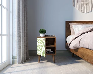 заказать стильные Тумбочка "Berber" с дверкой 28 принт арт BB21/Print_28, разноцветная