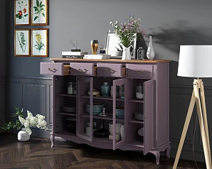 Комод-витрина Leontina Lavanda арт ST9363L