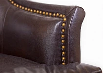 Кожаное кресло каминное Chester Brown в интерьере