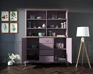 купить красивый Шкаф Leontina Lavanda с открытым верхом арт ST9351/2L в интернет-магазине