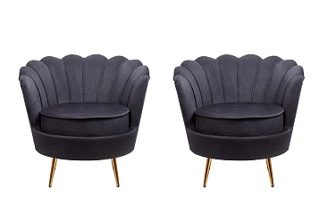 Комплект кресел ракушка Pearl Black на заказ