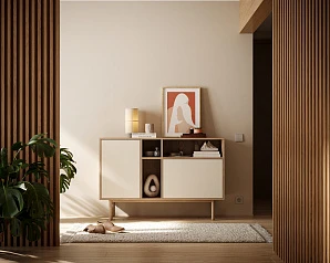 купить стильный Комод с дверками "Alice" арт ALC10