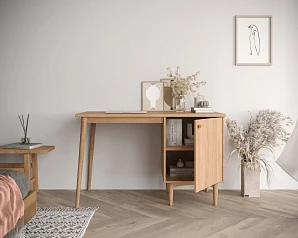 Стол рабочий Bubble Solid с правой тумбой арт BBL08S на заказ