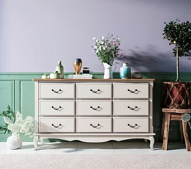 купить стильный Комод «Leontina» на девять ящиков арт ST9379 в интернет-магазине