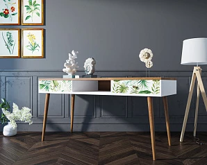 Стол рабочий "Berber" принт 4 арт BB18/Print_04 в интерьере