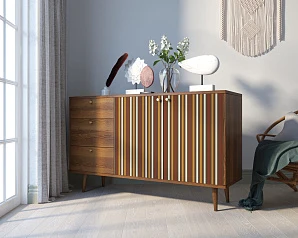 купить Комод "Berber" с двумя дверками и ящиками 20 принт арт BB05/Print_20