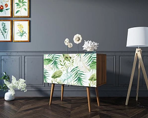 купить стильные Комод на высоких ножках "Berber" малый принт 4 арт BB13/Print_04