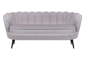 купить Дизайнерский диван для гостиниц Pearl Triple Grey на черных ножках