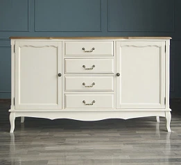 купить красивый Бежевый комод "Leontina" с дверками и ящиками арт ST9351 в интернет-магазине