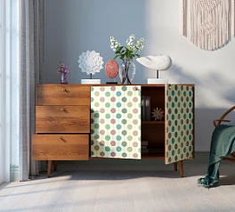 купить Комод "Berber" с двумя дверками и ящиками 24 принт арт BB05/Print_24