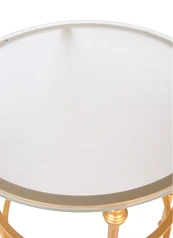 Журнальный столик круглый Lekan в интерьере