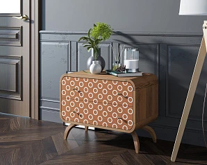 Комод "Ellipse Print" с двумя ящиками принт 3 арт EL02/print_3