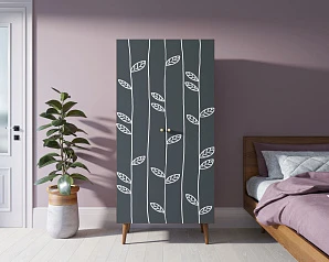 купить Шкаф малый двухстворчатый "Berber" принт 18 арт BB08/Print_18