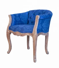 Низкое кресло ретро Kandy Blue в интерьере