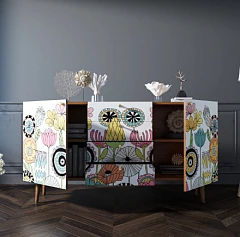 Комод "Berber" с ящиками арт BB14/Print_03