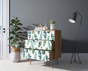 красивые Комод "Berber" три ящика 44 принт арт BB40/Print_44 на заказ