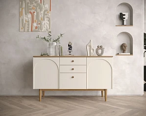 Комод с двумя дверками и ящиками "Arka" AR04 в интерьере
