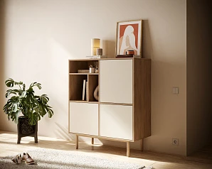 красивый Комод с дверками "Alice" арт ALC08